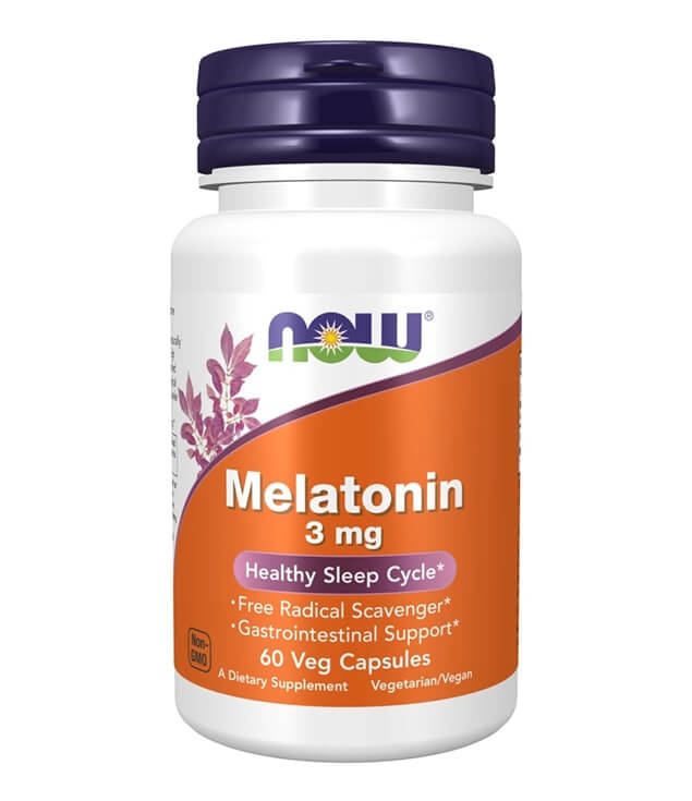 NOW FOODS | MELATONIN 3 MG HEALTHY SLEEP CYCLE VEG CAPSULES